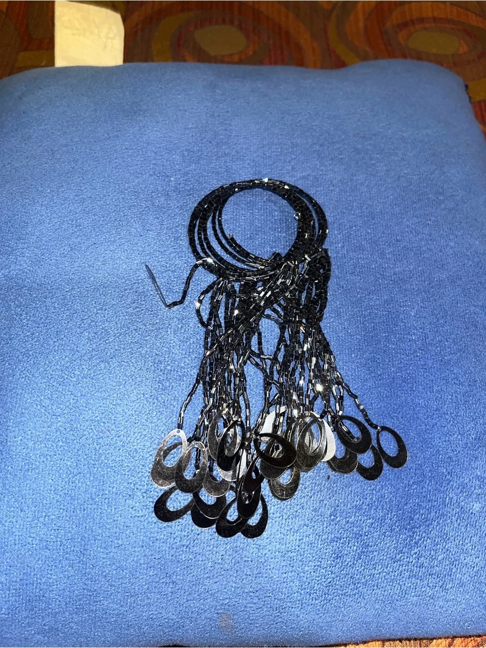 ❤️5/$20 Black Beaded Bracelets with Dangle Details